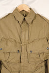 1940s estimated 38 M1942 Airborne jump jacket with button corrosion, good condition, used.