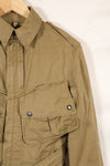 1940s estimated 38 M1942 Airborne jump jacket with button corrosion, good condition, used.