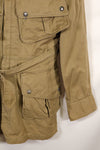 1940s estimated 38 M1942 Airborne jump jacket with button corrosion, good condition, used.