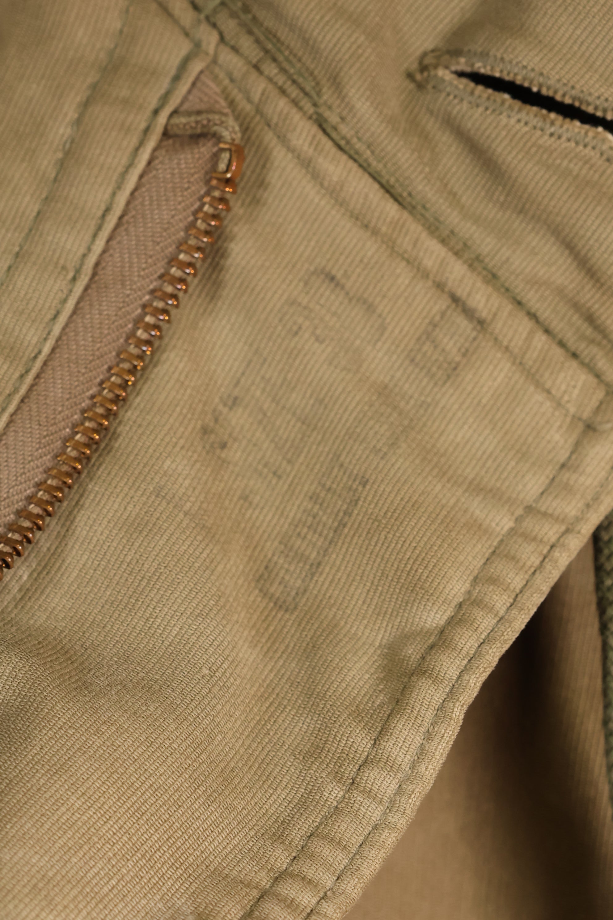 1940 年代二战美国海军 N-1 号甲板外套，褪色，无钢印，使用过。