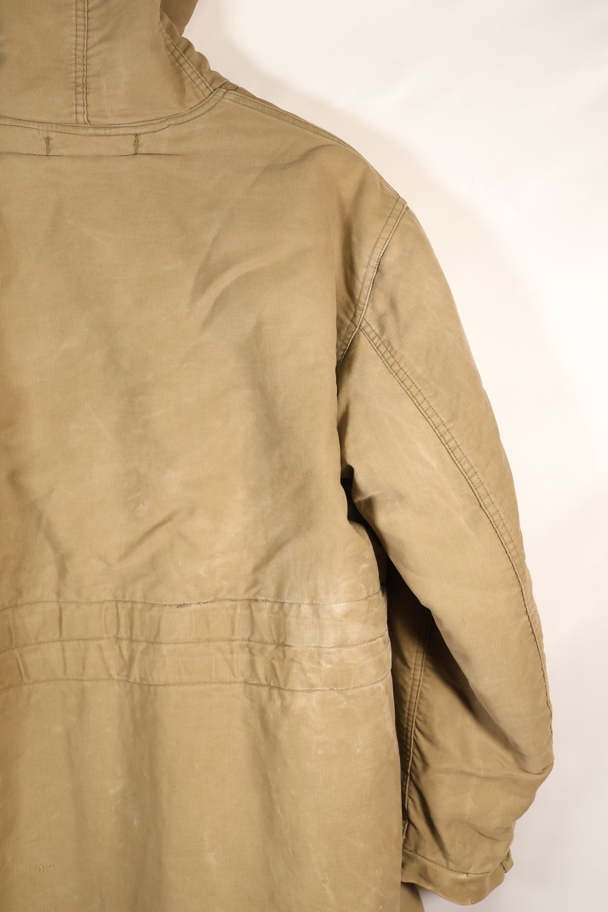 1940 年代二战美国海军 N-1 号甲板外套，褪色，无钢印，使用过。