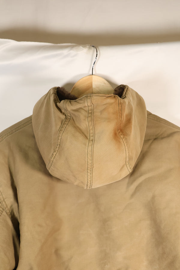 1940 年代二战美国海军 N-1 号甲板外套，褪色，无钢印，使用过。