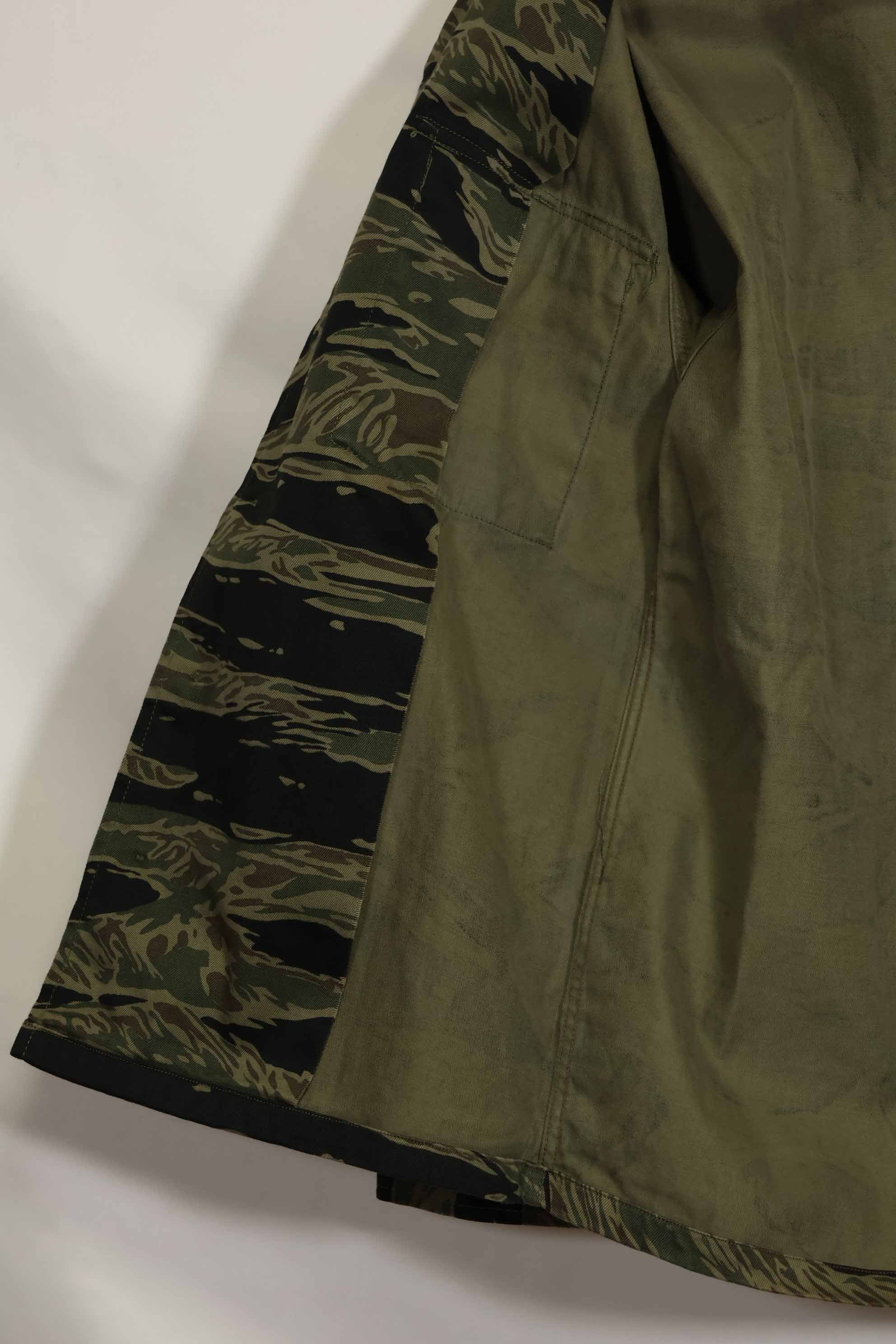 1960年代　シルバータイガー　タイガーストライプシャツ　A-M　状態良い　中古品