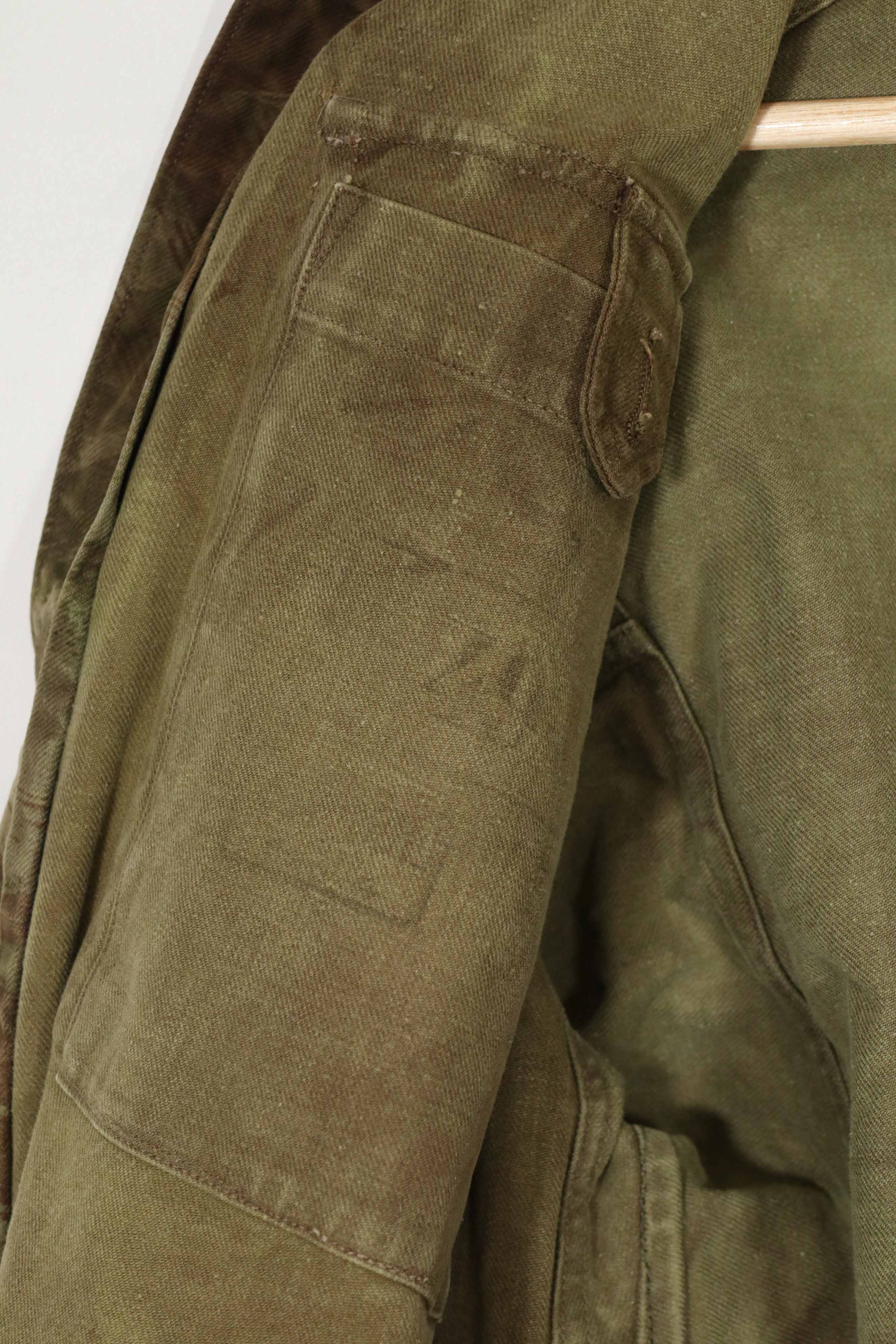 実物　インドシナ戦争　リザード迷彩　TAP 47/53 迷彩ジャケット　中古品　退色あり