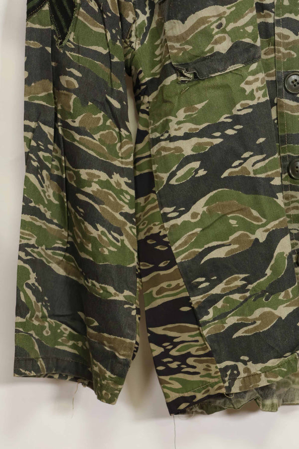 1960年代　タイガーストライプ　シャツ　CIDGパターン　初付けパッチ付き　中古品