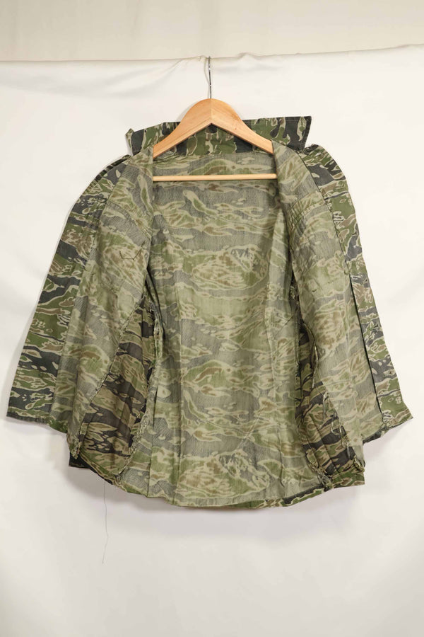 1960年代　タイガーストライプ　シャツ　CIDGパターン　初付けパッチ付き　中古品