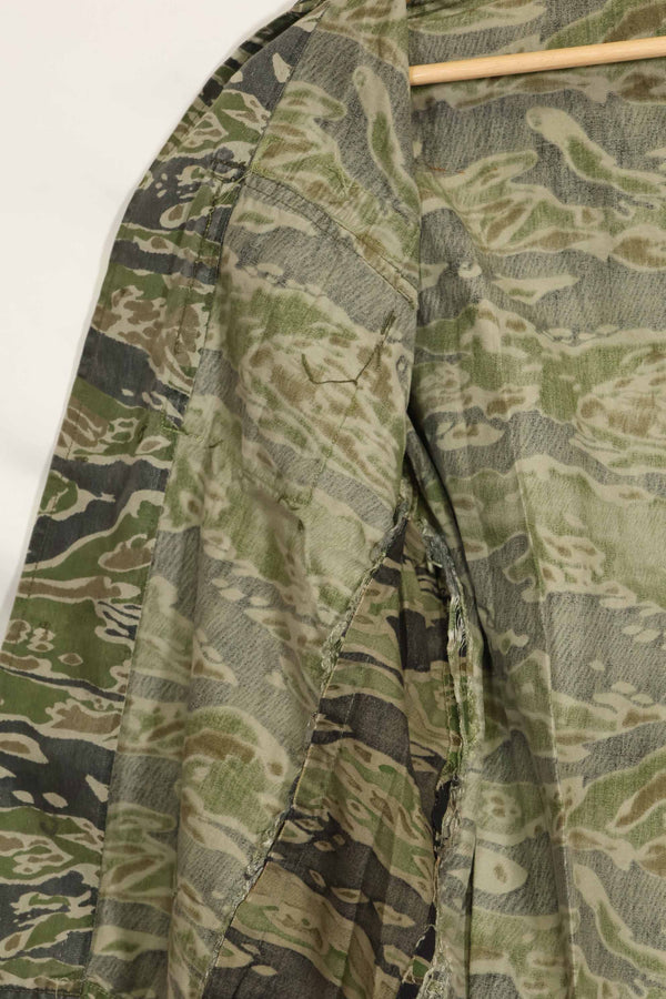 1960年代　タイガーストライプ　シャツ　CIDGパターン　初付けパッチ付き　中古品