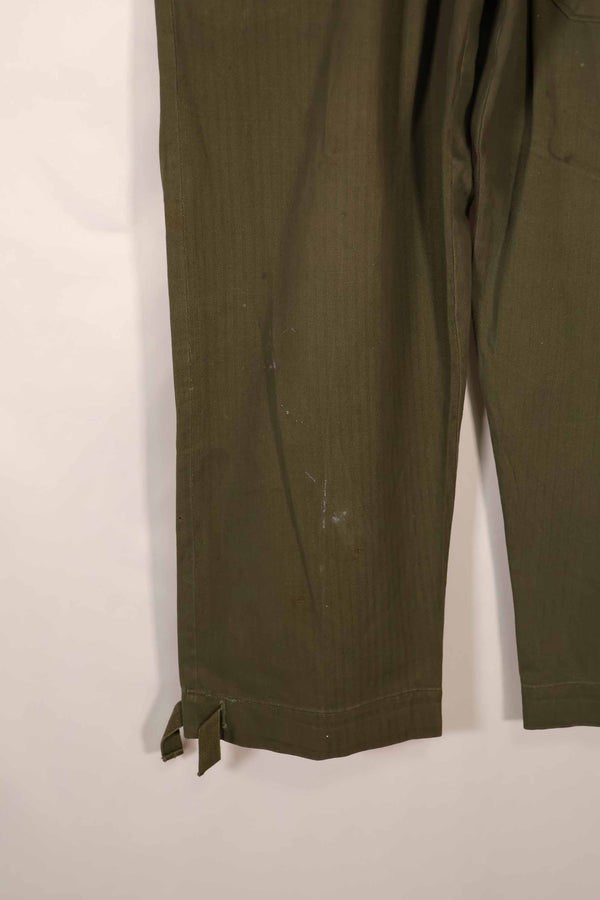実物　WWII アメリカ製　イギリス軍　HBT　ジャングルトラウザーズ　中古品