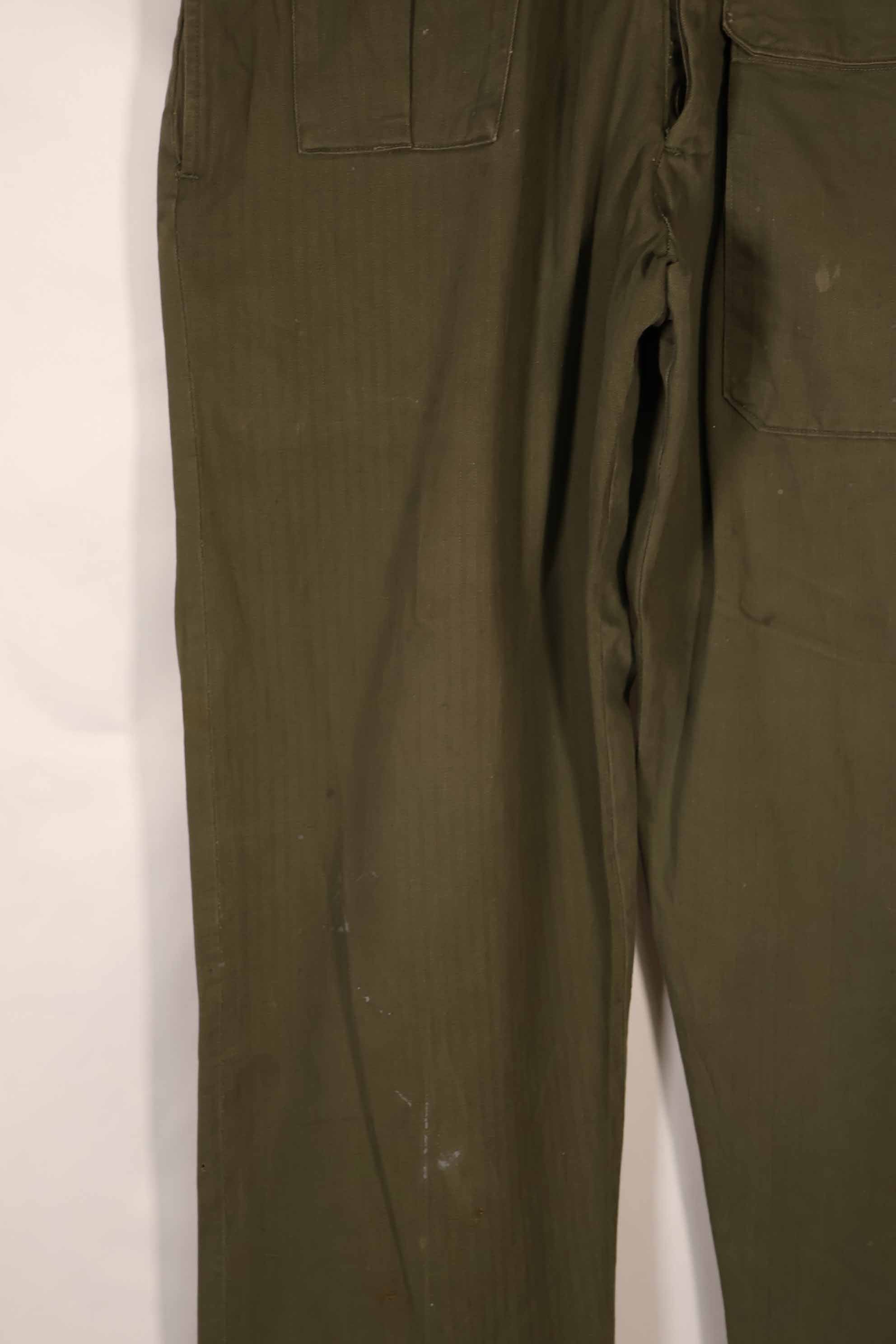 実物　WWII アメリカ製　イギリス軍　HBT　ジャングルトラウザーズ　中古品
