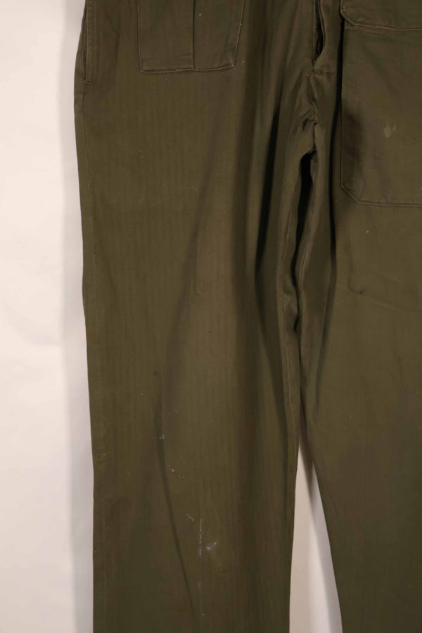 実物　WWII アメリカ製　イギリス軍　HBT　ジャングルトラウザーズ　中古品