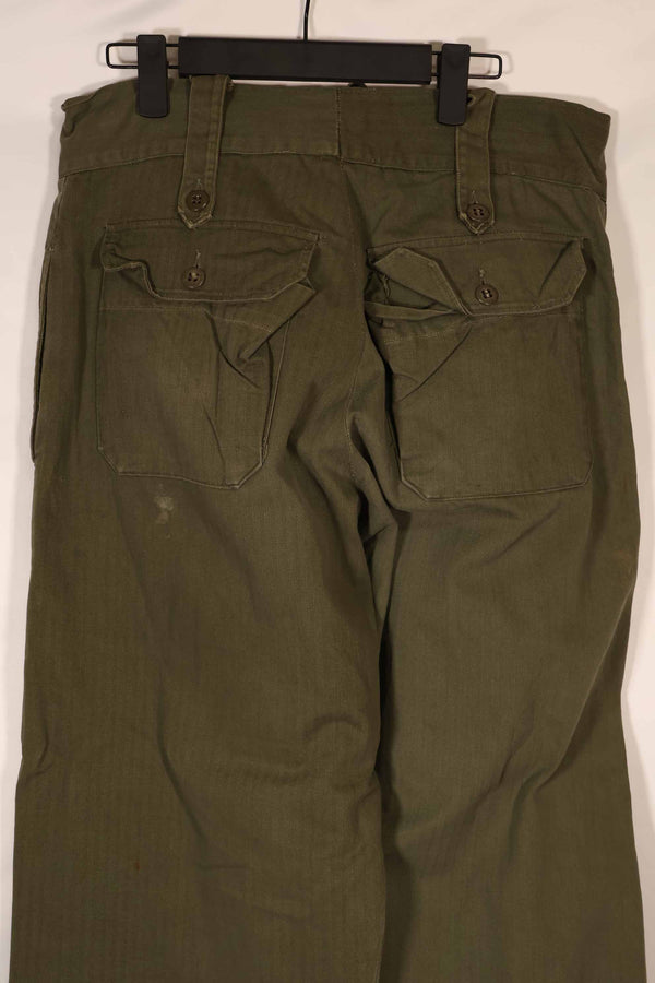実物　WWII アメリカ製　イギリス軍　HBT　ジャングルトラウザーズ　中古品