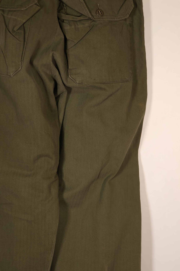 実物　WWII アメリカ製　イギリス軍　HBT　ジャングルトラウザーズ　中古品