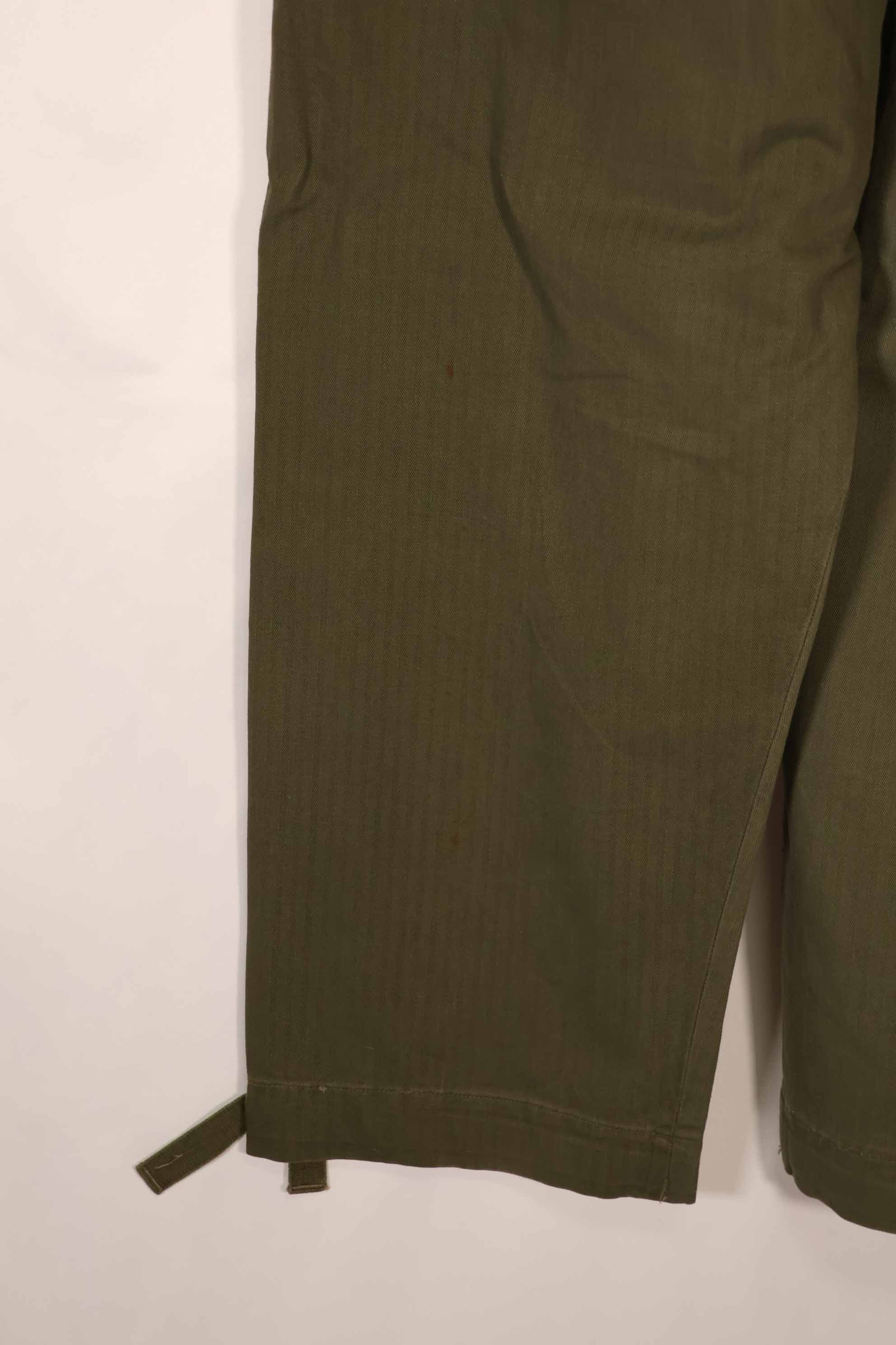 実物　WWII アメリカ製　イギリス軍　HBT　ジャングルトラウザーズ　中古品