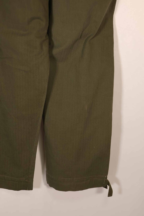 実物　WWII アメリカ製　イギリス軍　HBT　ジャングルトラウザーズ　中古品