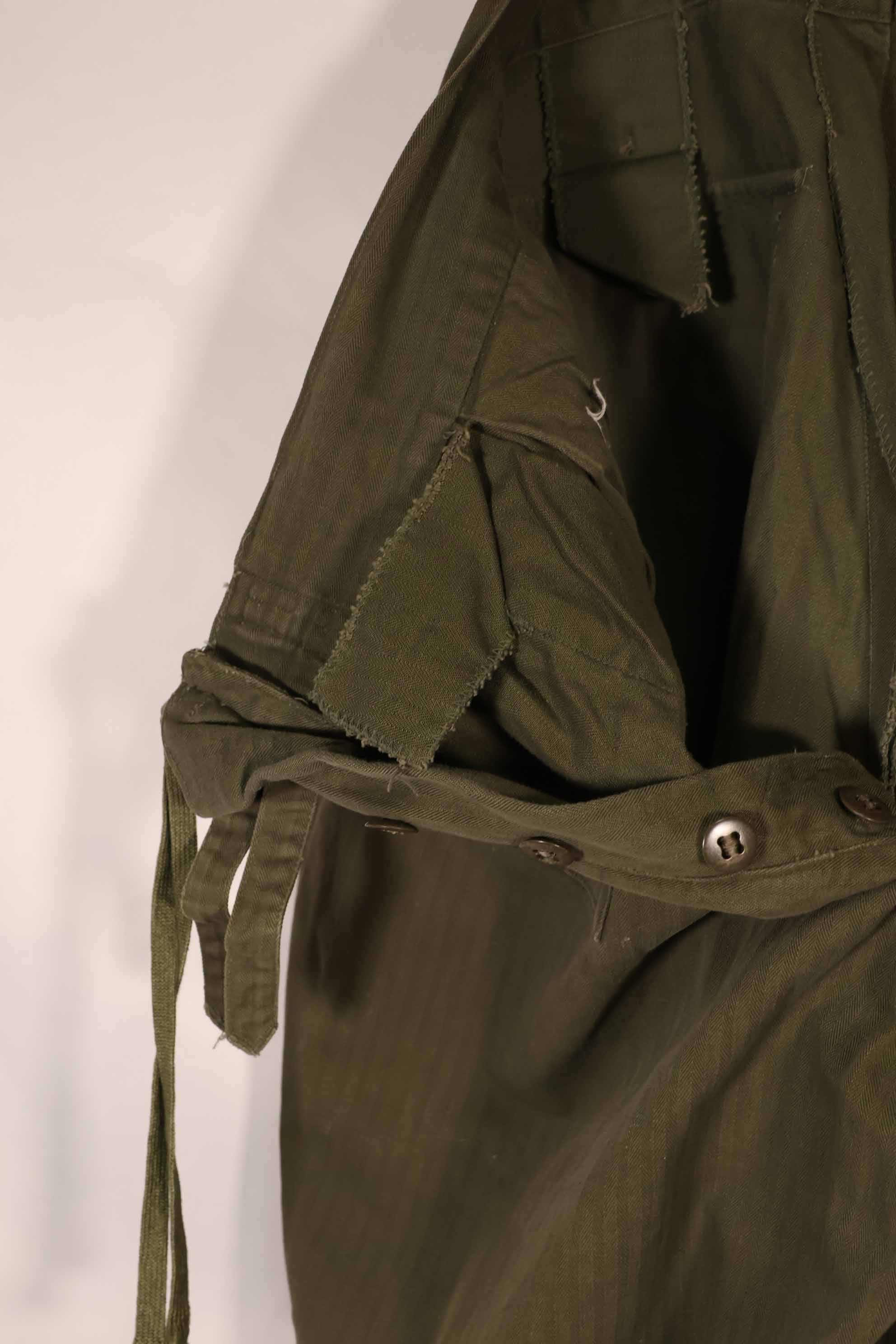 実物　WWII アメリカ製　イギリス軍　HBT　ジャングルトラウザーズ　中古品