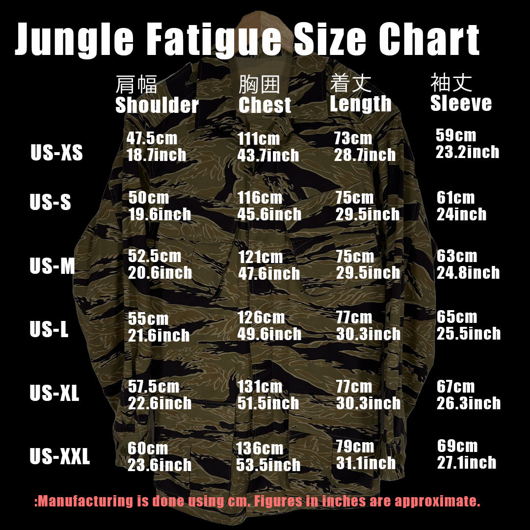 【2024年3月上旬頃納品】MILITARIA 1911 ゴールドタイガーストライプ　2nd Model ジャングルファティーグ　ジャケット　MADE IN JAPAN