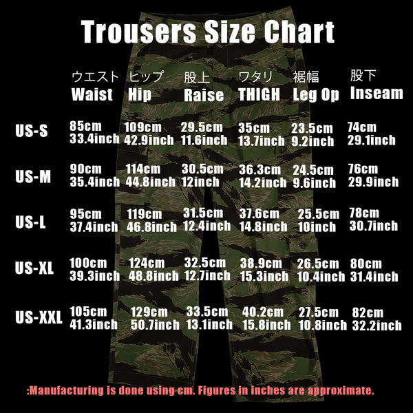 2025年新製品　MILIARIA 1911 TIGER STRIPE CINEMA EDITION US CUT PANTS