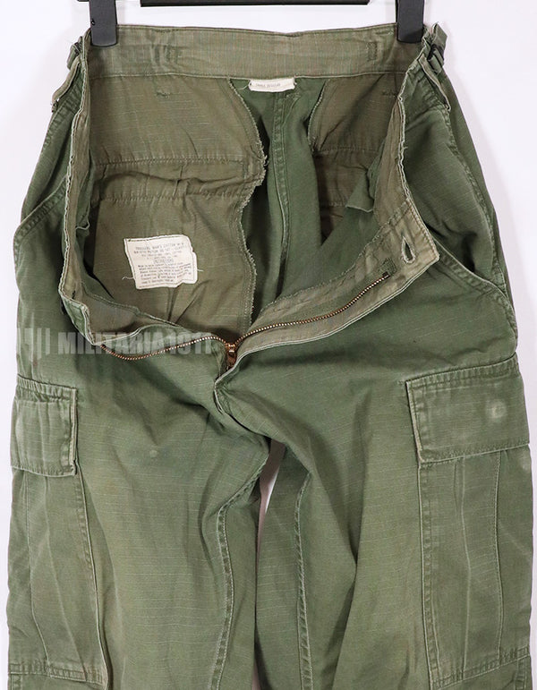 実物　1969年製　4th Model ジャングルファティーグ S-R　パンツ　使用感あり