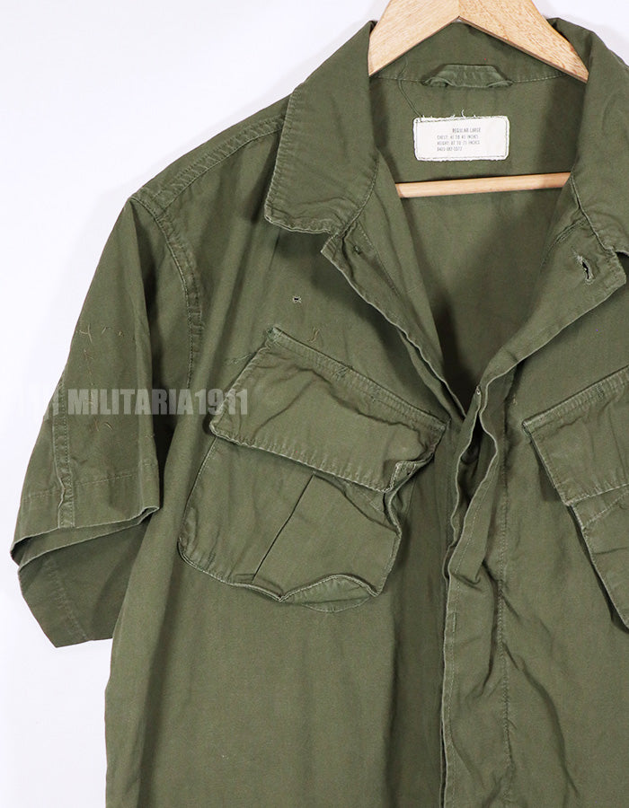 実物 3rd Model ジャングルファティーグ 半袖カスタム USAF 徽章跡あり　状態よい