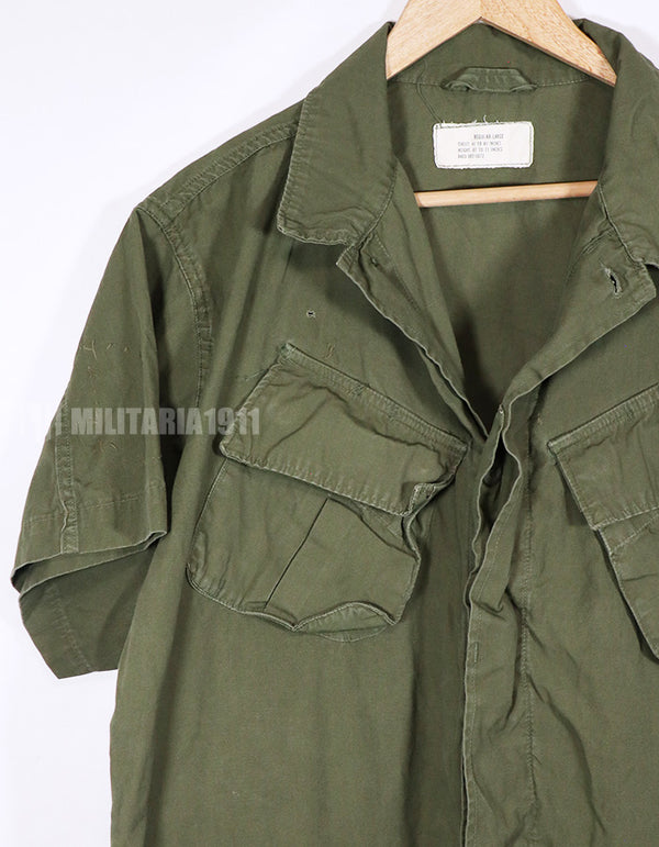 実物 3rd Model ジャングルファティーグ 半袖カスタム USAF 徽章跡あり　状態よい