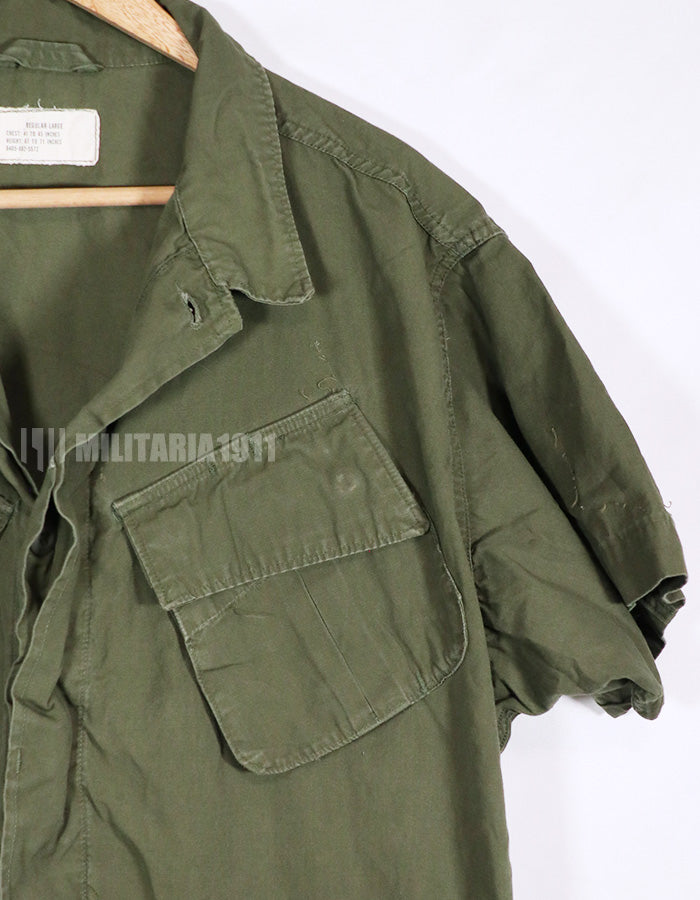 実物 3rd Model ジャングルファティーグ 半袖カスタム USAF 徽章跡あり　状態よい