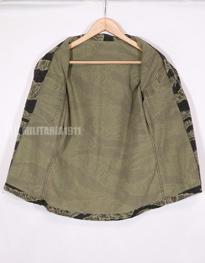 実物　Zig Zagパターン　タイガーストライプ　ジャケット　状態よい