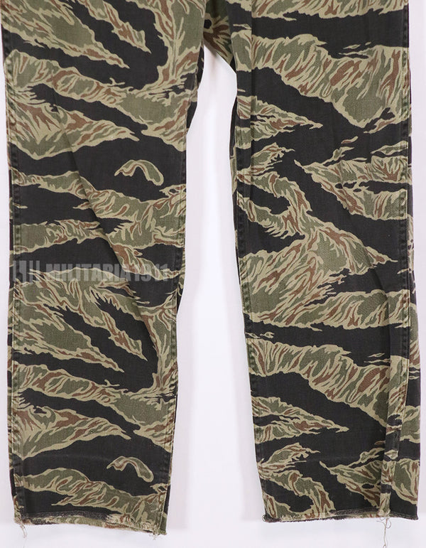 実物　Zig Zagパターン　タイガーストライプ　パンツ　状態よい