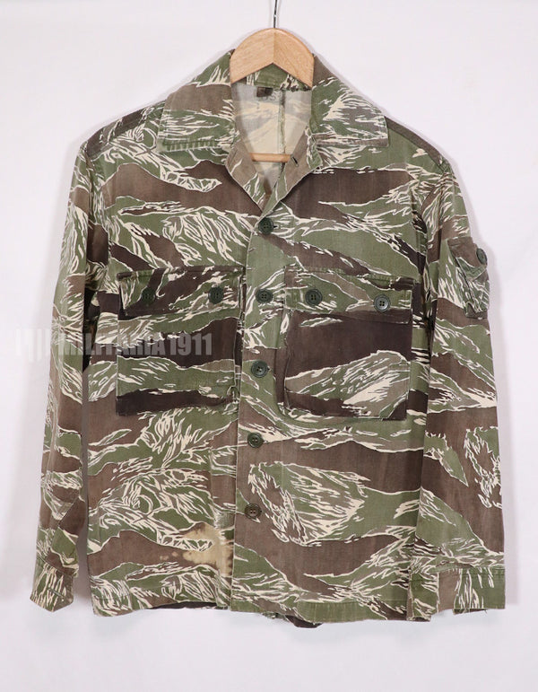 実物　沖縄タイガー　USカットジャケット　退色あり　白い印象あり　補修あり