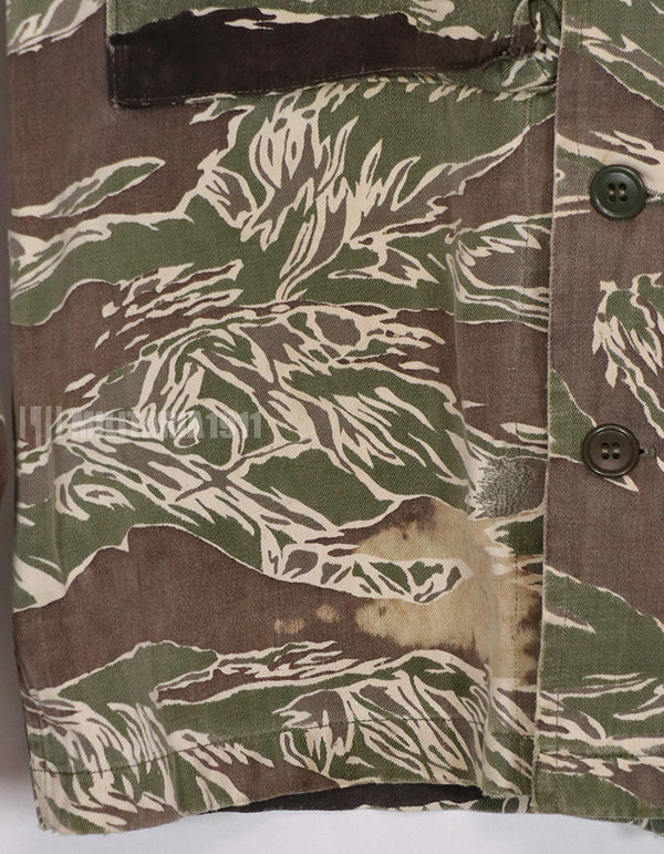 実物　沖縄タイガー　USカットジャケット　退色あり　白い印象あり　補修あり