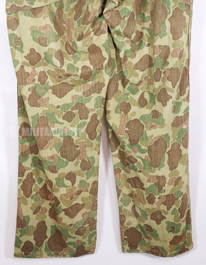 実物　1940年代　アメリカ海兵隊 Frog Skin迷彩　P44 リバーシブルパンツ　中古品