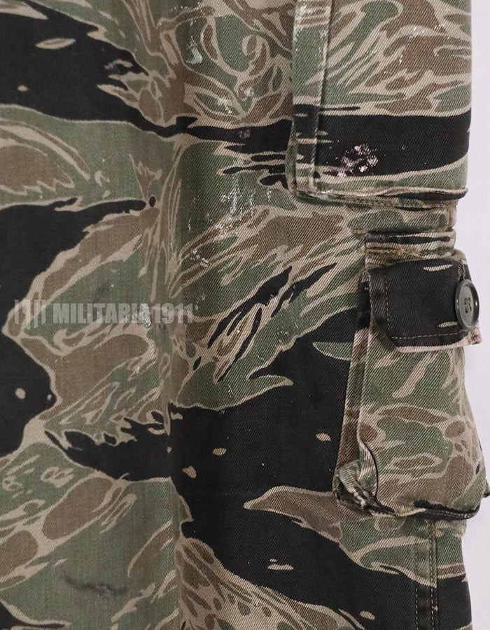 実物　シルバータイガーストライプ　USカット　サイズスタンプ　判別不可　パンツ