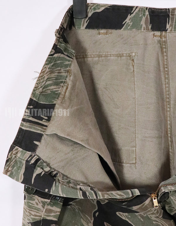 実物　シルバータイガーストライプ　USカット　サイズスタンプ　判別不可　パンツ