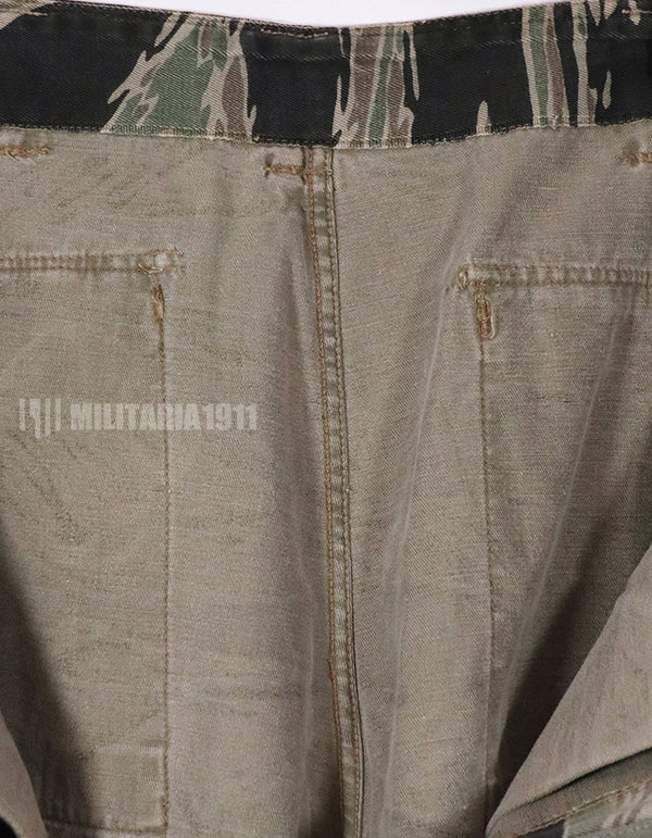 実物　シルバータイガーストライプ　USカット　サイズスタンプ　判別不可　パンツ