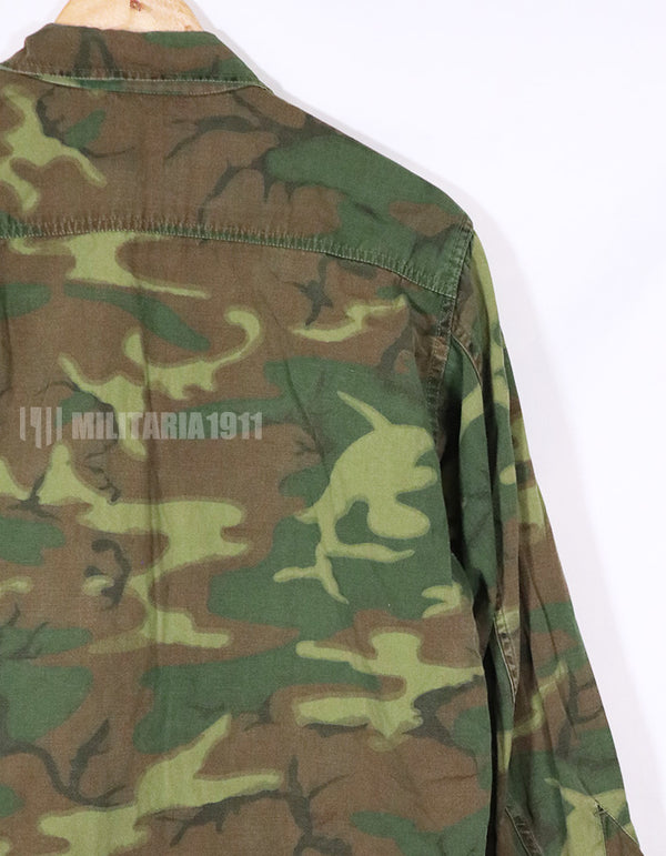 実物　ポップリン製　ERDL　ノンリップ　ジャケット　M-S 退色あり　中古品