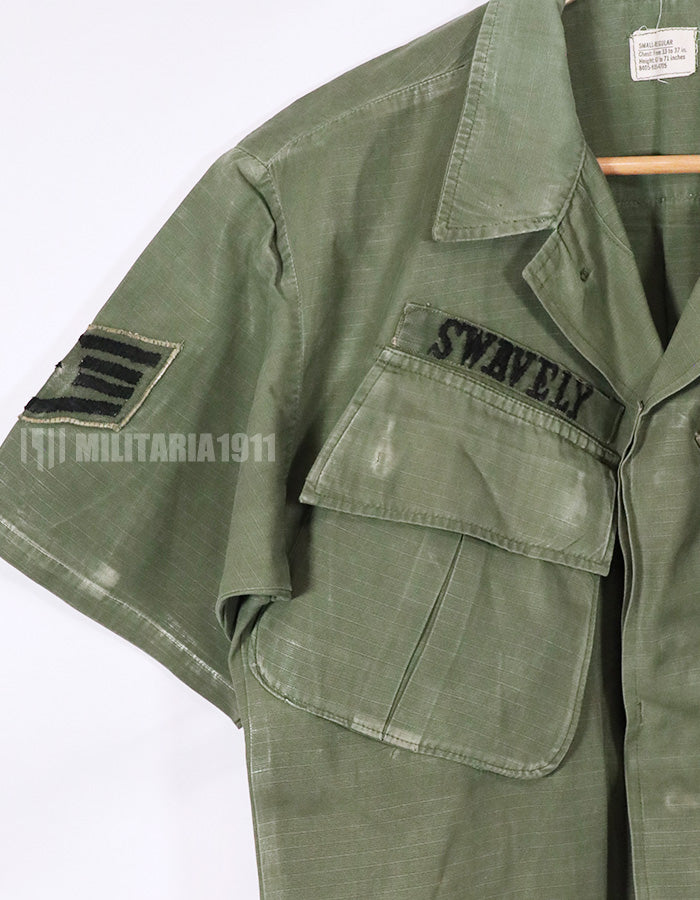 実物　1968年製　4th Model USAF ジャングルファティーグ　半袖カスタム&身幅カスタム　中古品