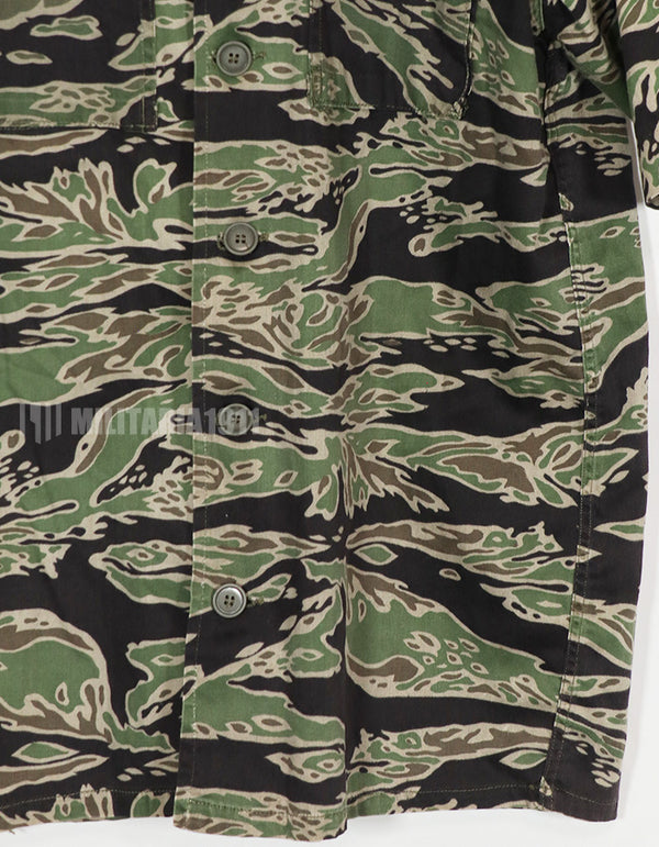 実物　レイトウォーパターン　タイガーストライプ　パッチ後付け　US-S　中古品