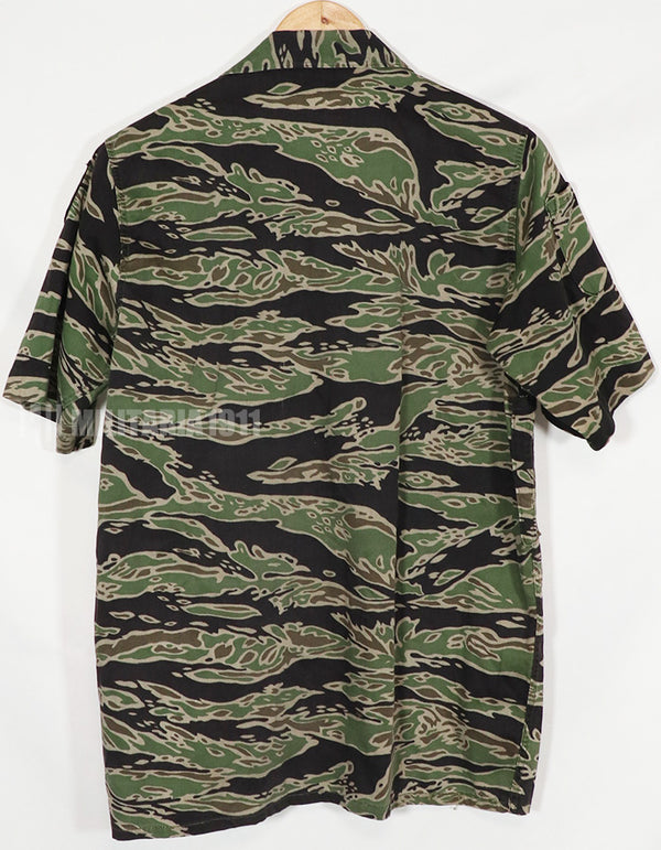 実物　レイトウォーパターン　タイガーストライプ　パッチ後付け　US-S　中古品