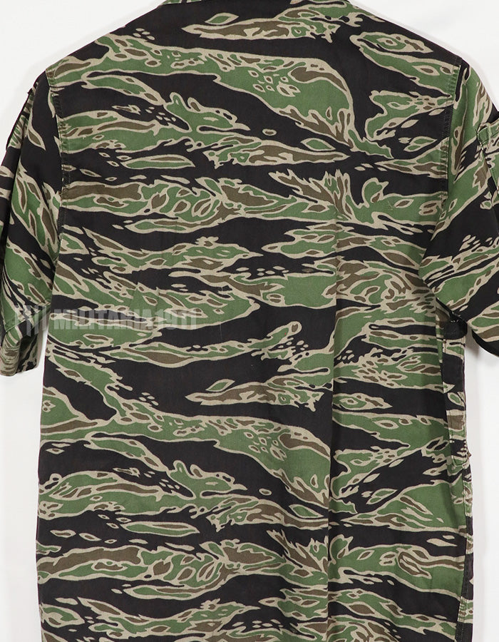 実物　レイトウォーパターン　タイガーストライプ　パッチ後付け　US-S　中古品