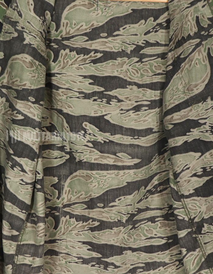 実物　レイトウォーパターン　タイガーストライプ　パッチ後付け　US-S　中古品