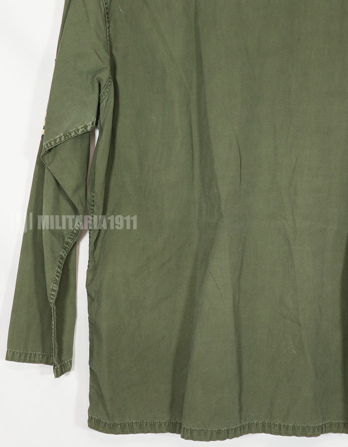 実物　ポップリン製　OG-107　ユーティリティシャツ　101空挺パッチ後付け　PX品　中古品