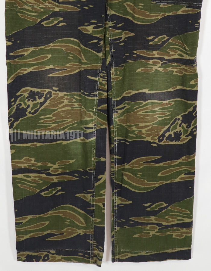 実物生地　1970年代　VNMC タイガーストライプ　パンツ　戦後組み立て可能性あり　中古