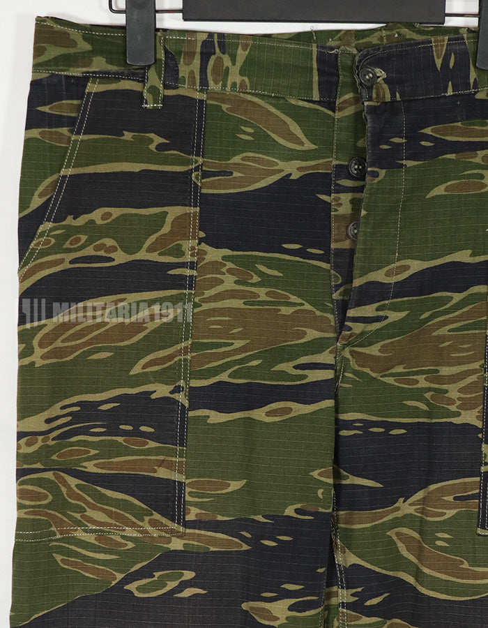 実物生地　1970年代　VNMC タイガーストライプ　パンツ　戦後組み立て可能性あり　中古