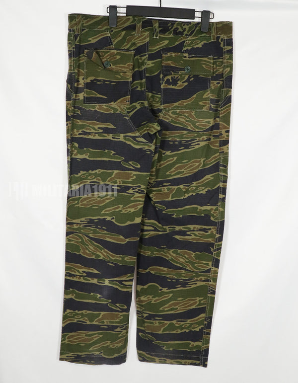 実物生地　1970年代　VNMC タイガーストライプ　パンツ　戦後組み立て可能性あり　中古