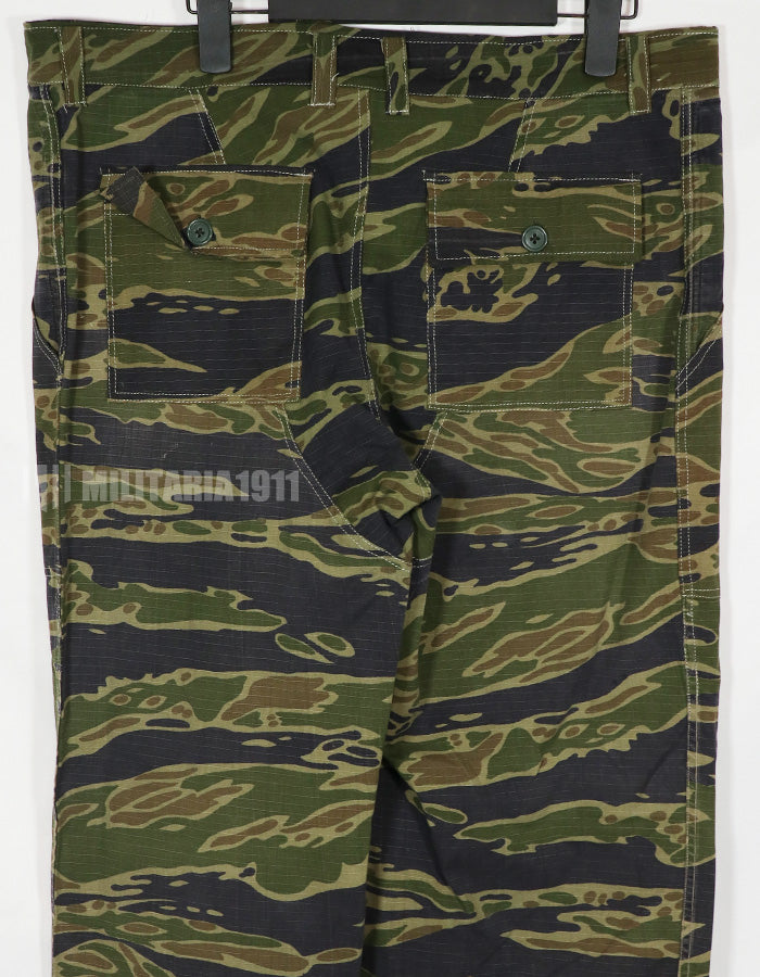 実物生地　1970年代　VNMC タイガーストライプ　パンツ　戦後組み立て可能性あり　中古