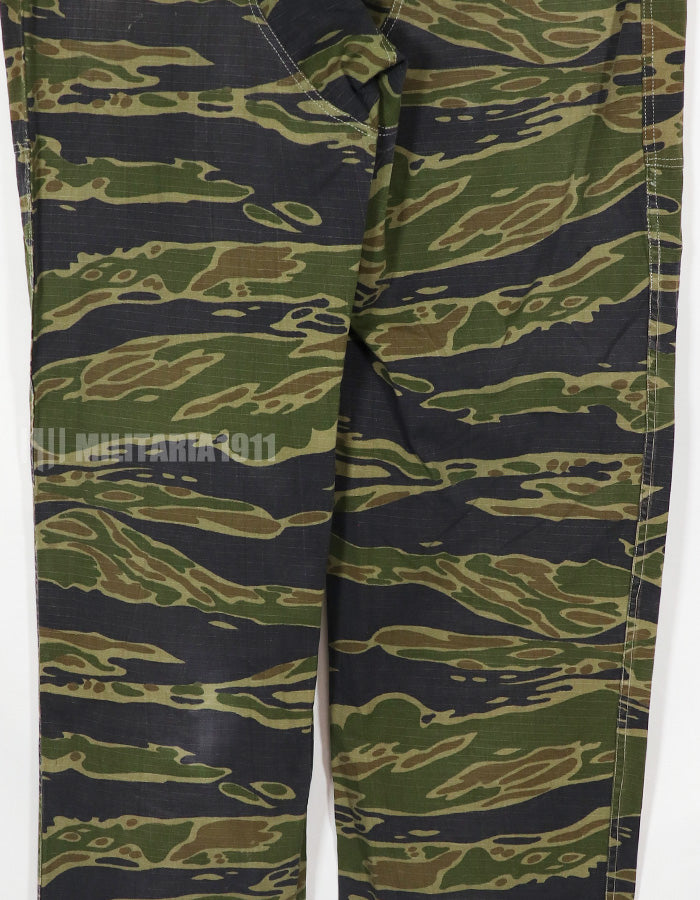 実物生地　1970年代　VNMC タイガーストライプ　パンツ　戦後組み立て可能性あり　中古