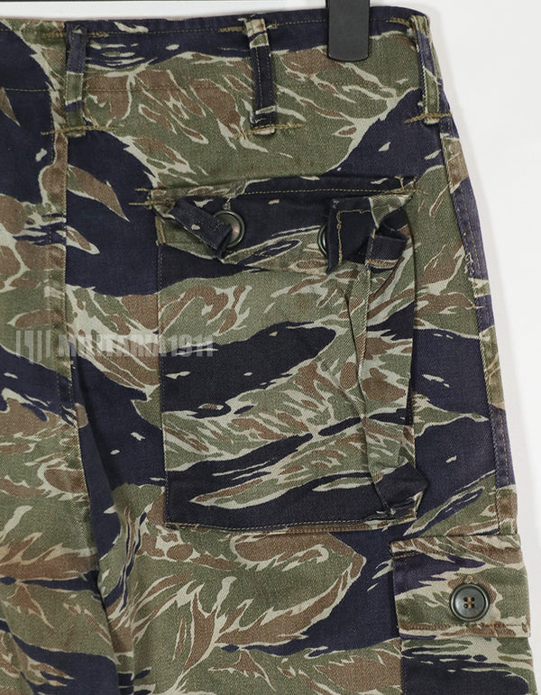 実物　シルバータイガーストライプ　退色強い　Asian Cut 中古品　汚れあり