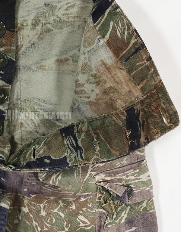 実物　シルバータイガーストライプ　退色強い　Asian Cut 中古品　汚れあり