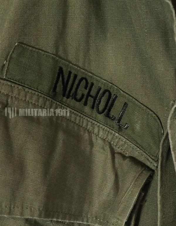 実物　1969年製　4th Model ジャングルファティーグ　ジャケット S-L　USAF