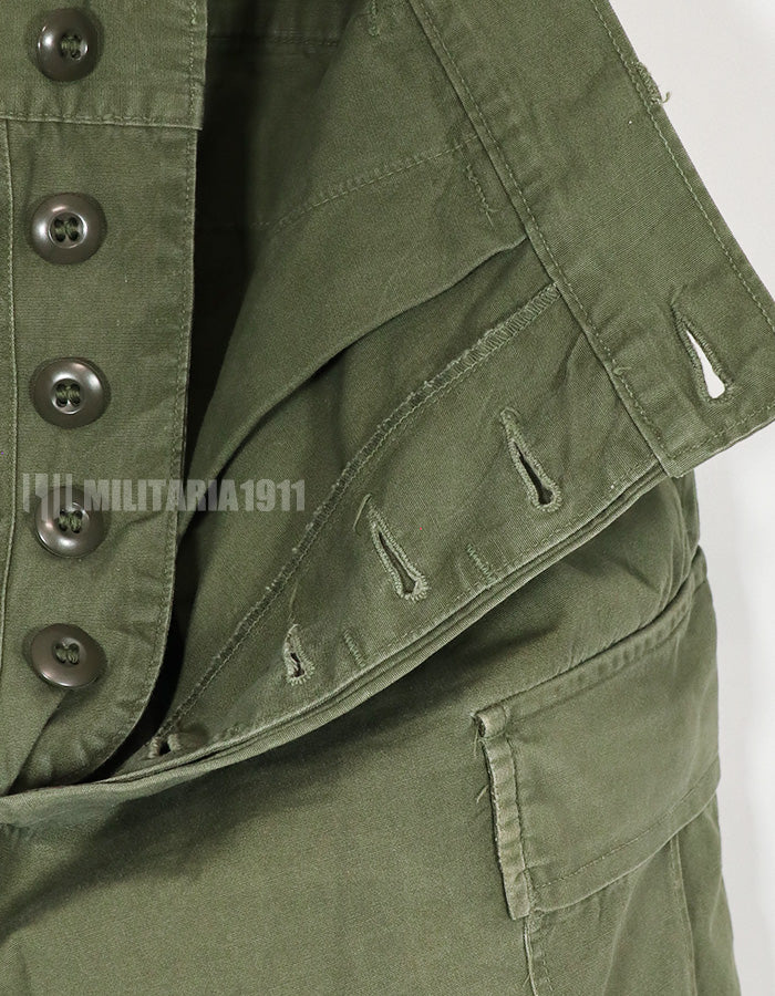 実物　ポップリン製　ジャングルファティーグ　パンツ　S-S　退色あり　中古品