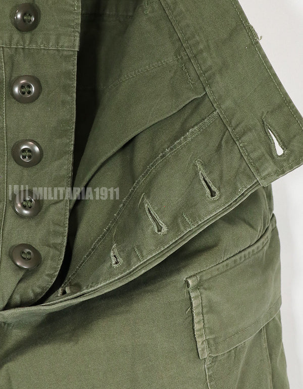 実物　ポップリン製　ジャングルファティーグ　パンツ　S-S　退色あり　中古品